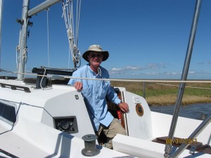 Zan Monroe of New Bern tracked down its sailboat, blown 75 miles away.