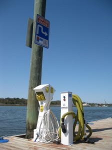 Boaters in No Discharge Zone waters will be on the lookout for pump-outstations such as this one at Joyner Marina on the Intracoastal Waterway at Carolina Beach.
