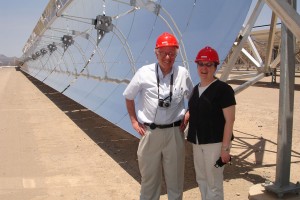 Maher and Sanders visit large-scale solar projects.