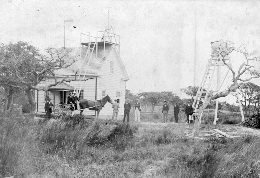 The Hatteras Weather Bureau station. From the H. H. Brimley Collection.