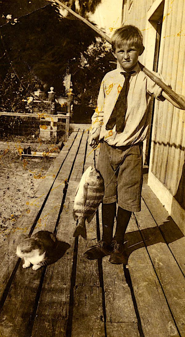 Florida boy with a fresh sheepshead catch, ca. 1910. Courtesy of the State Library and Archives of Florida.