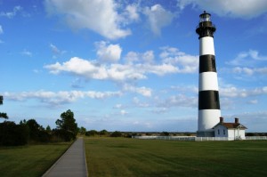 Bodie Island Lighthouse and boardwalk