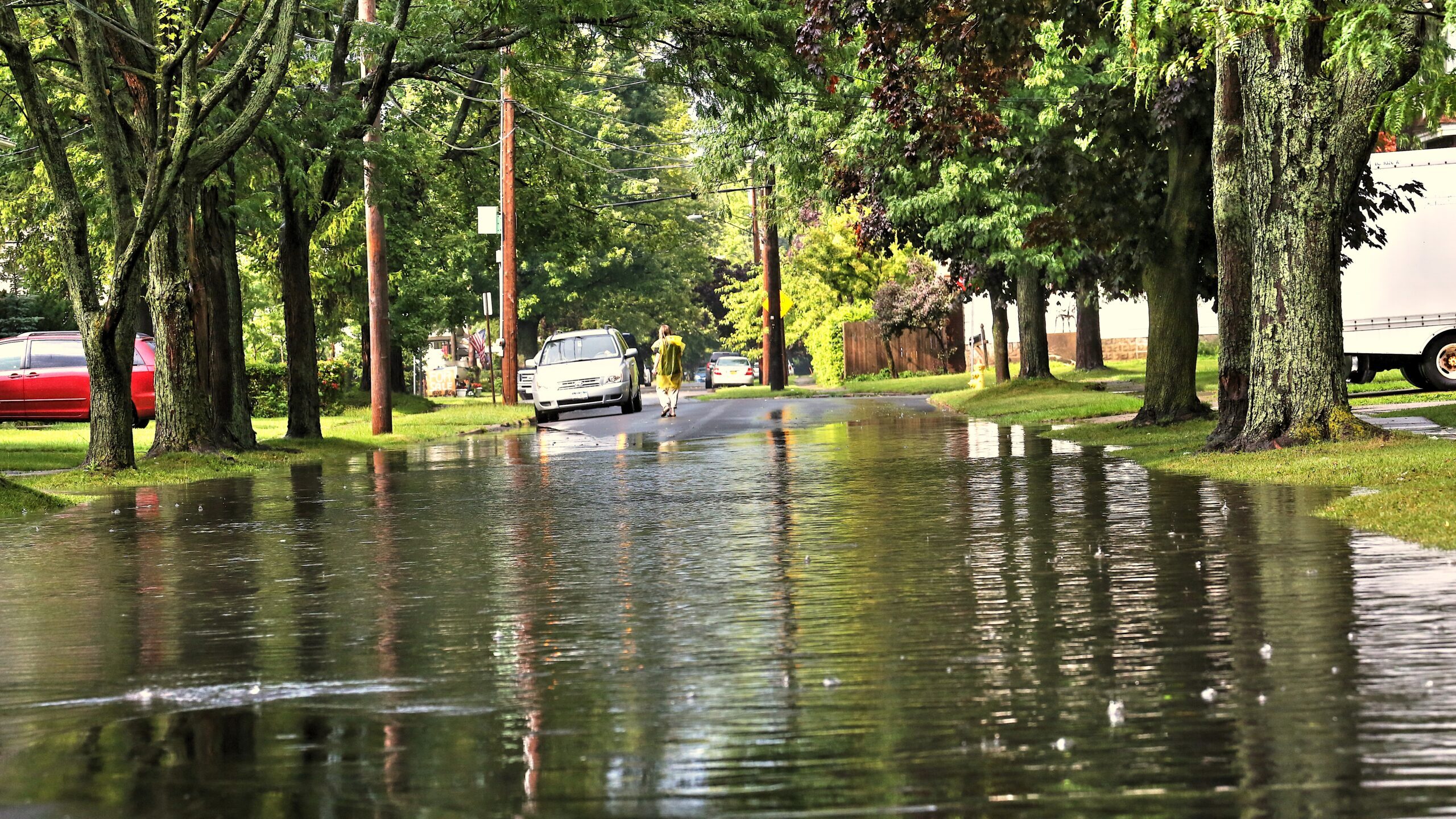 a flooded street