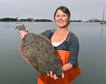 Theresa Ray with fish