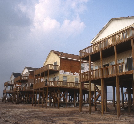 Homes on Topsail Beach.