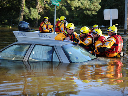 FEMA's rescue team in Lumberton