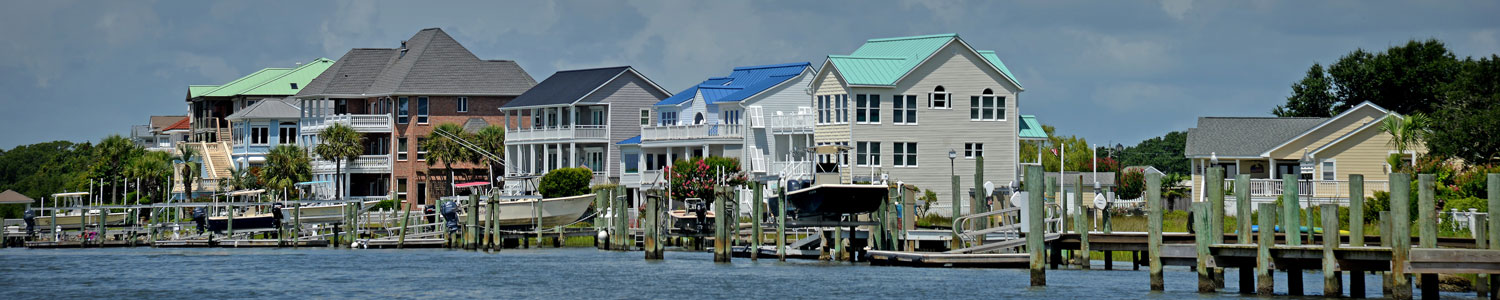 Houses on the waterfront