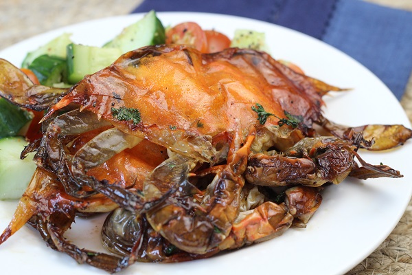 Grilled Soft-Shell Crabs
