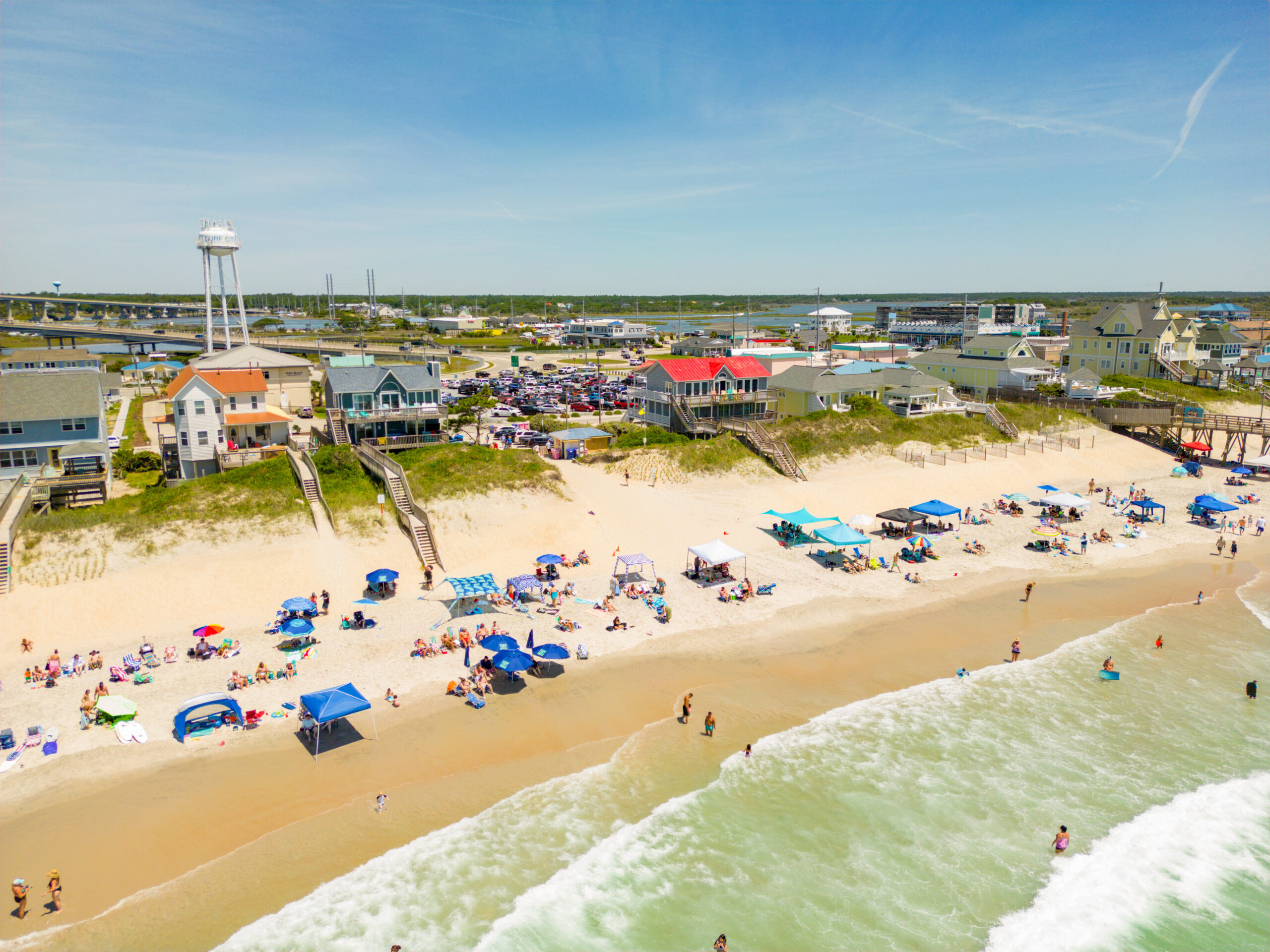 image: Surf City aerial view.