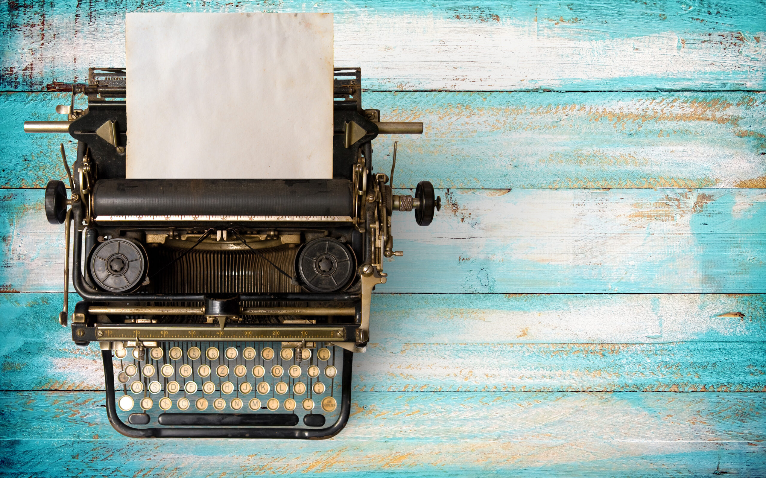 image: Vintage typewriter.