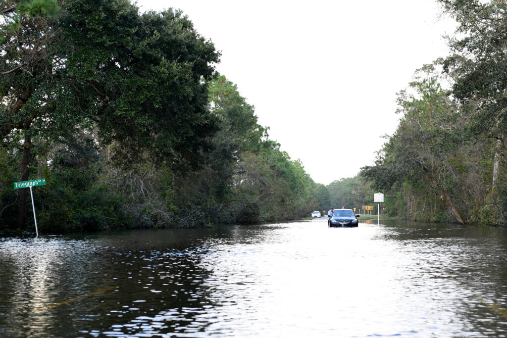 image: Post-Florence flooding in eastern NC.