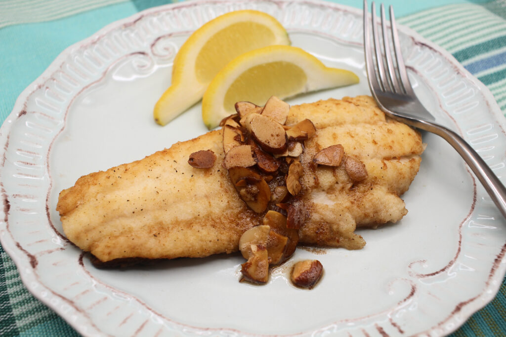 image: Sauteed Flounder Amandine.