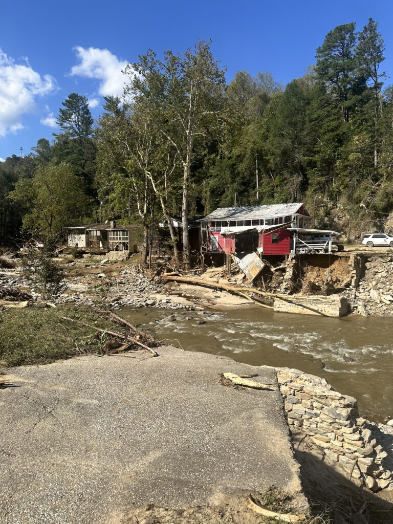 image: the Hendersonville area after Helene. 