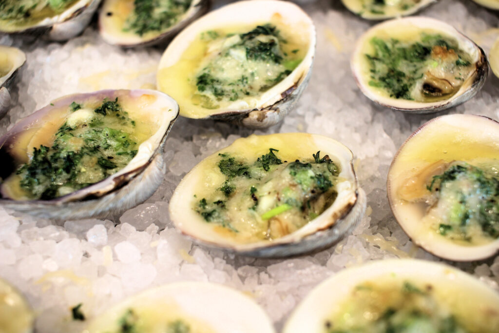 image: Baked Clams with Garlic Butter.