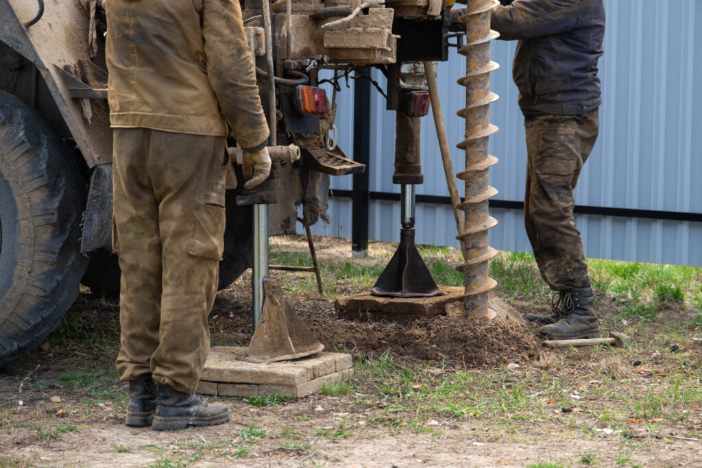 image: well digging.