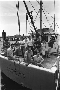 North Carolina Sea Grant Extension staff posed for this 1980s photo. Courtesy Allen Weiss