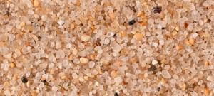 Angular course, quartz sand.