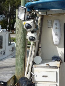 EM cameras are mounted on the vessel so that the reels are in view.