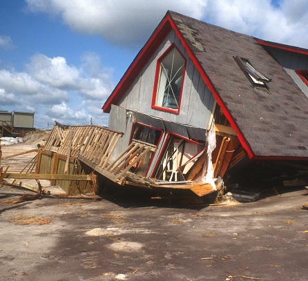 Hurricane Bertha damage