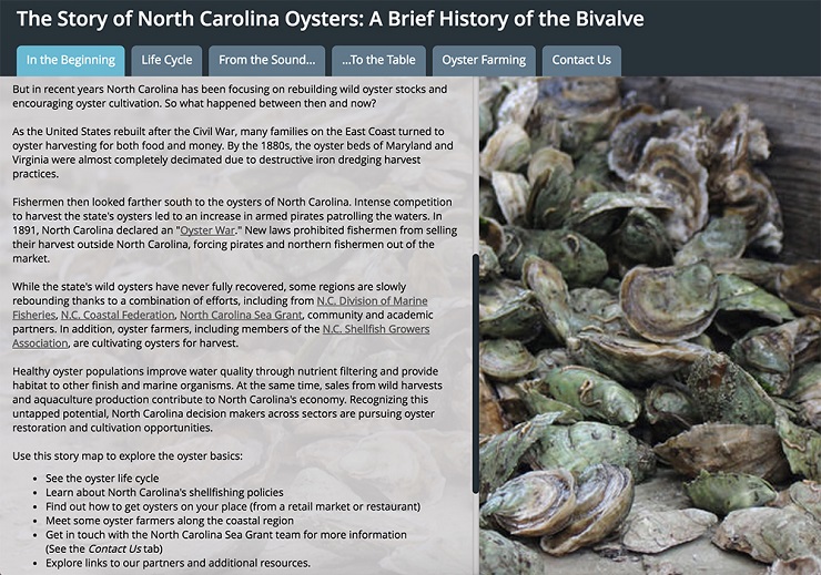 Story of NC Oysters