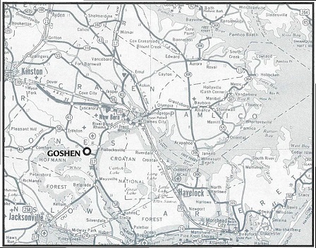 map of Goshen