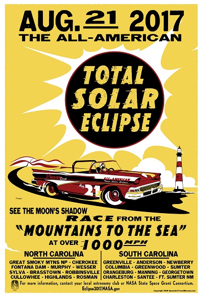 total solar eclipse events poster