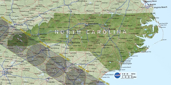 eclipse in North Carolina