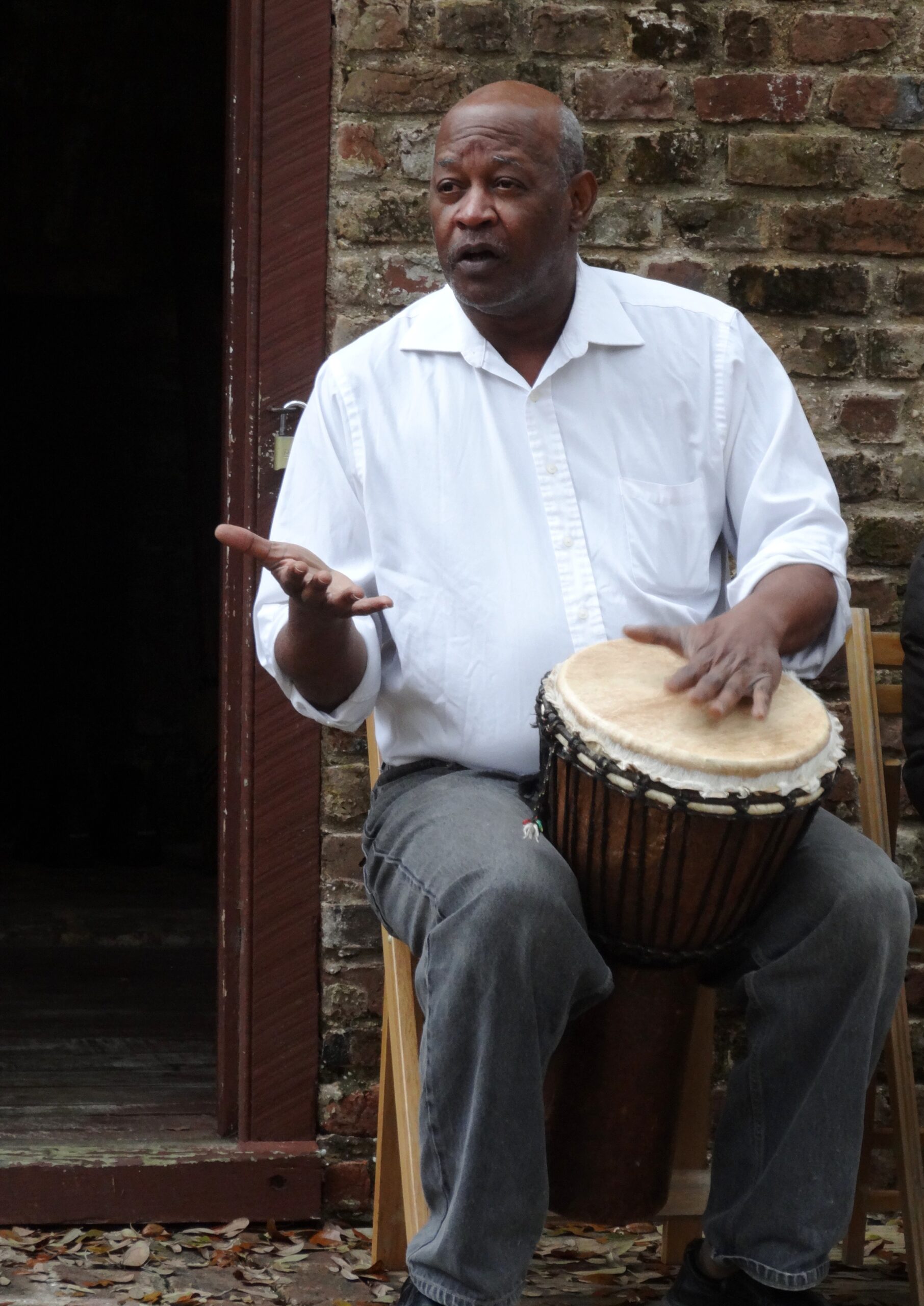Boone Hall Plantation in Charleston County, South Carolina, offers visitors a Gullah drumming performance. Enslaved ancestors of the Gullah/Geechee brought African cultural traditions in food, art, and music to the Americas. Credit: denisbin/CC BY-ND 2.0.