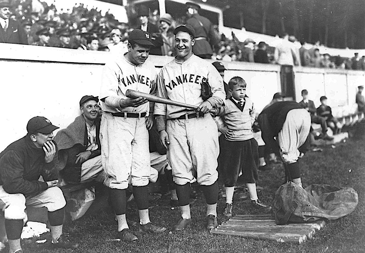 image: Babe Ruth and Lou Gehrig.