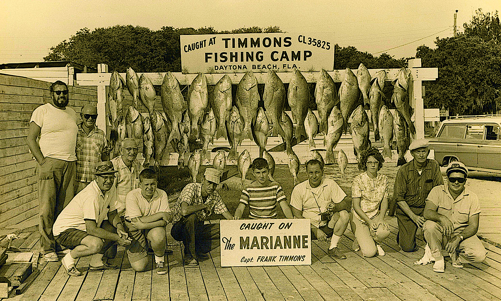 image: fishers with catches, Daytona, 1963.