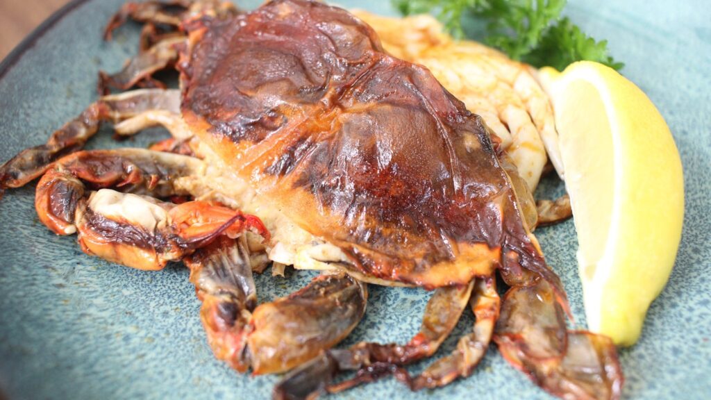 Grilled SoftShell Crabs with Garlic and Smoked Paprika Mariner's Menu