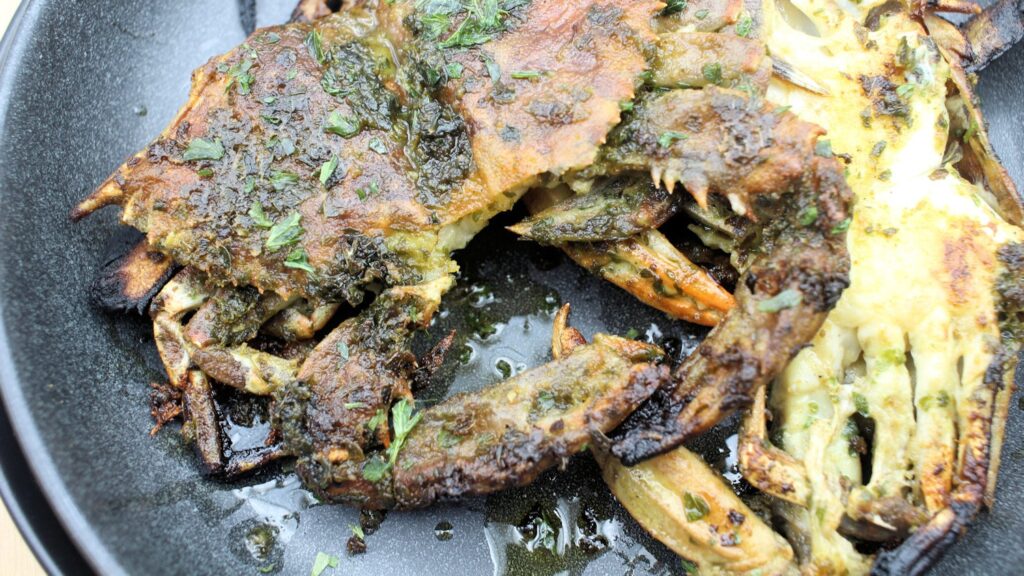 Broiled SoftShell Crabs I Mariner's Menu