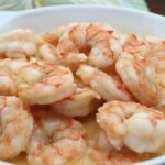 Shrimp with fennel -- cooked and in a serving bowl