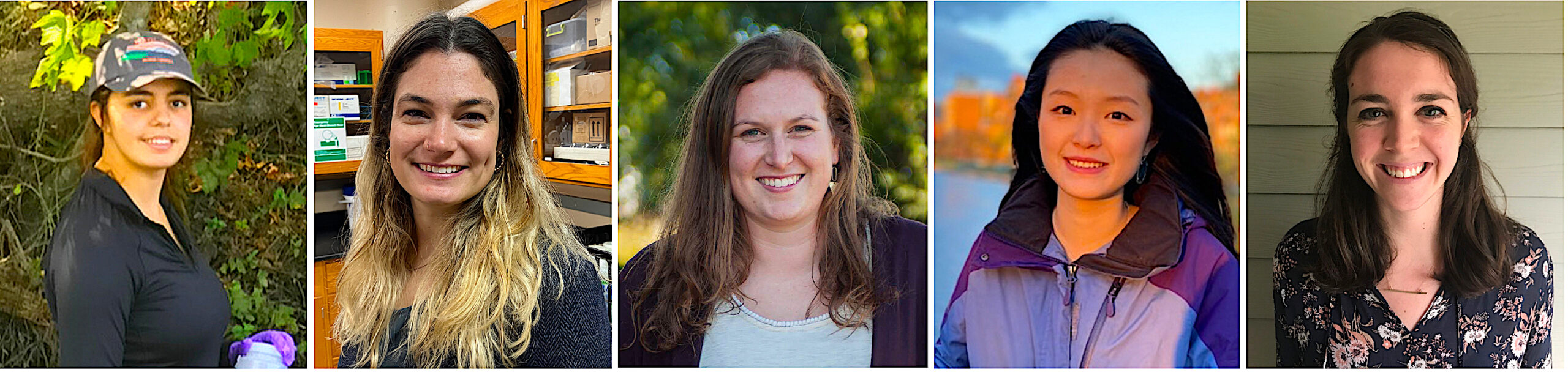 image: From left to right, the new coastal and water resource fellows: Emine Fidan, Tiffany VanDerwerker, Lauren Grimley, Georgette Tso, and Holly Haflich.