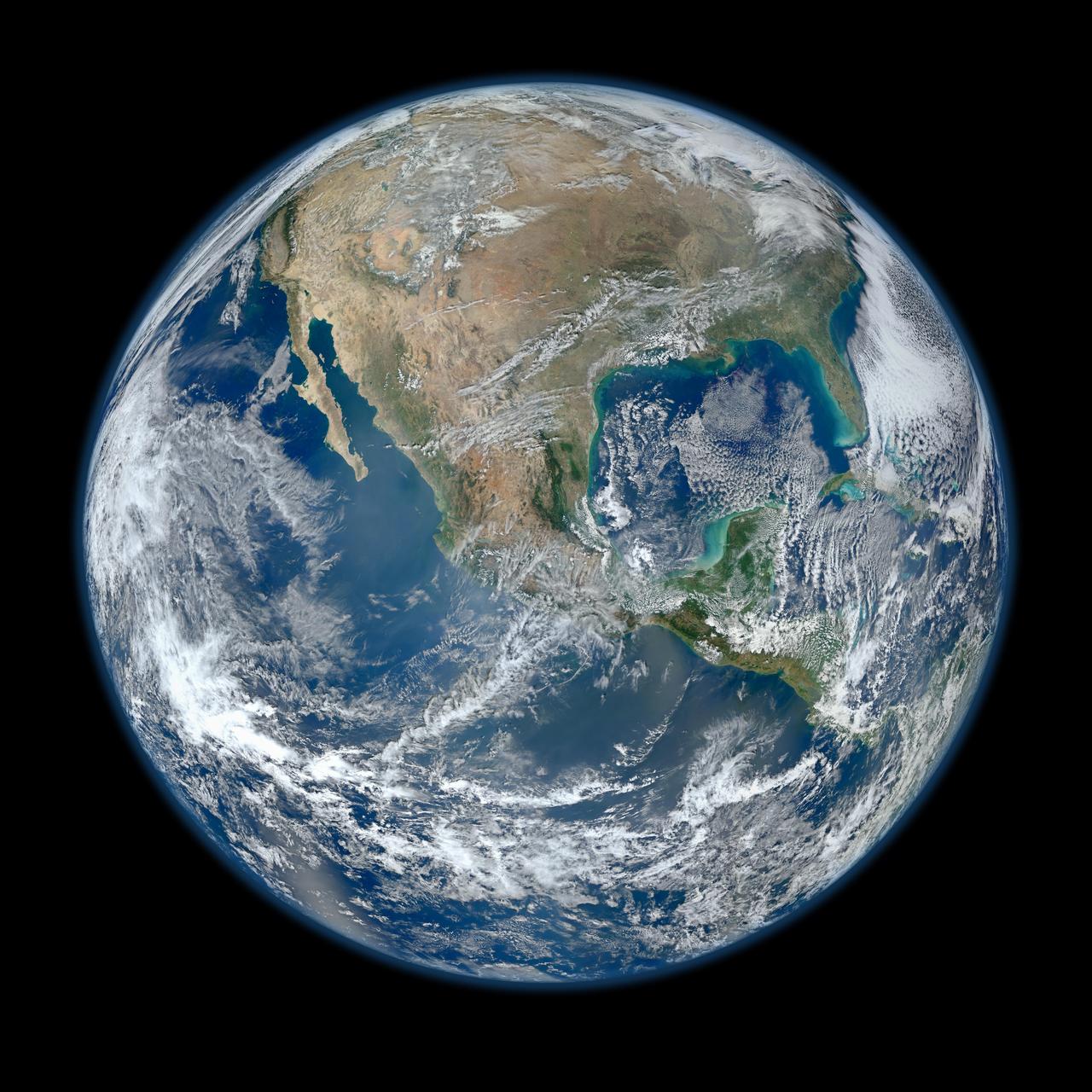 satellite image montage of Earth