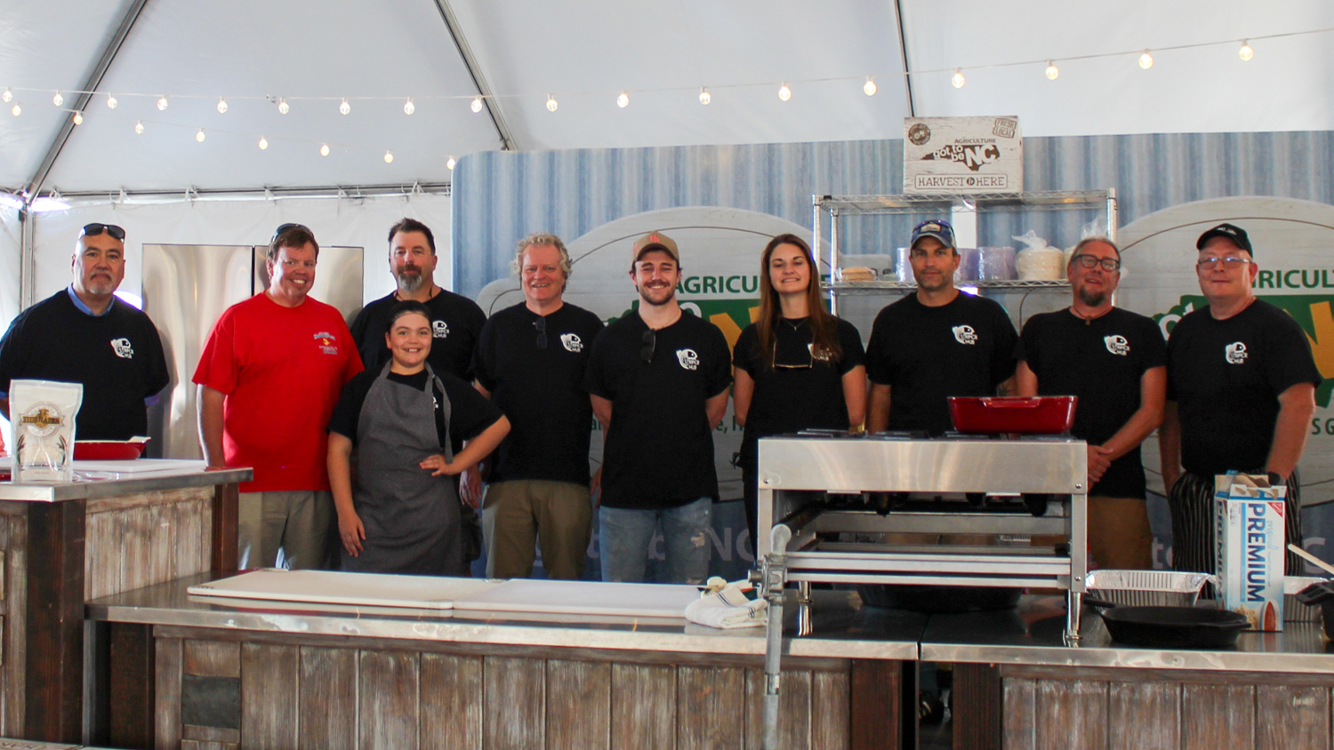 The StriperHub team poses for a photo at the 2022 North Carolina Seafood Festival