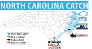Map of catch groups in NC