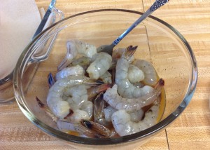 Peeled shrimp. Photo by Vanda Lewis.