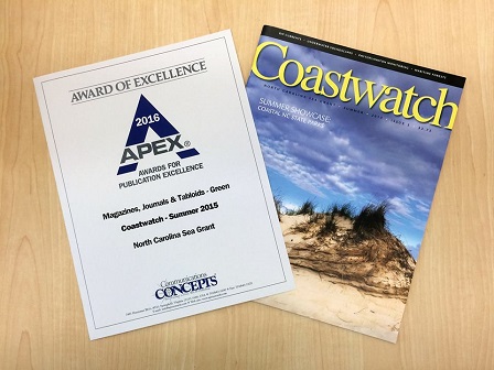 Coastwatch wins APEX Award