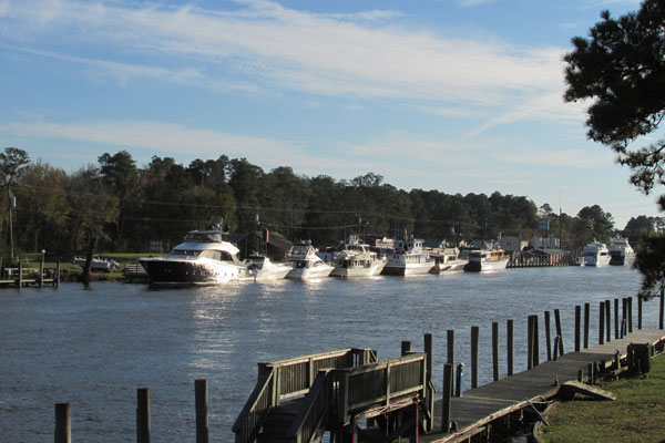 Boats at a marina