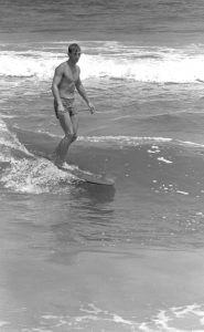 The News & Observer_7-25-1965 Herman Pritchard surfing Kure Beach