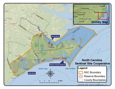 Map of the NCSSG boundary