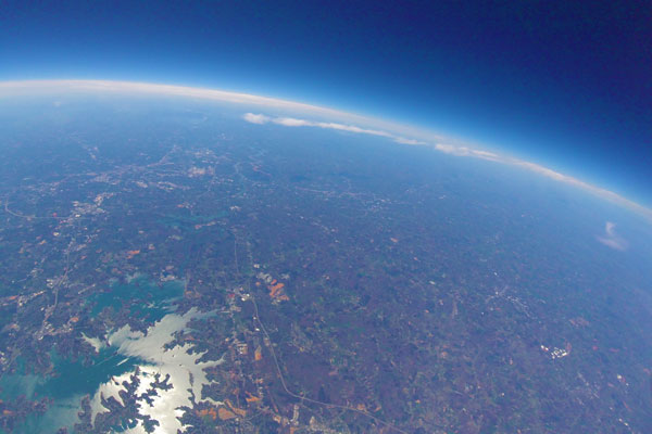 Earth from lower atmosphere