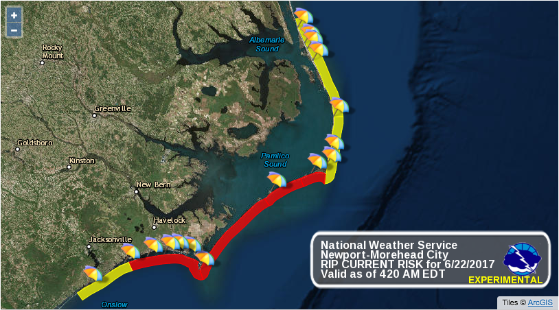 experimental beach forecast