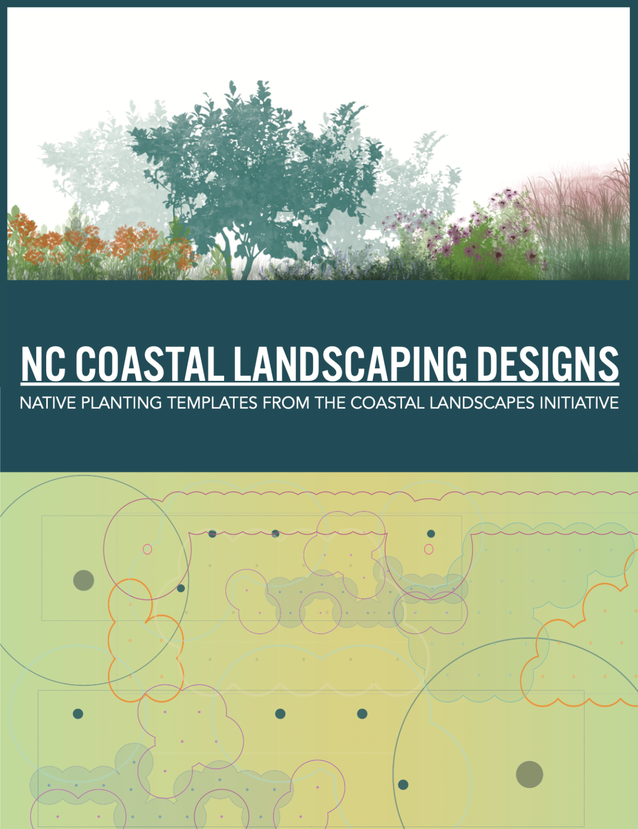 An image of the front cover of the NC Coastal Landscaping Design series