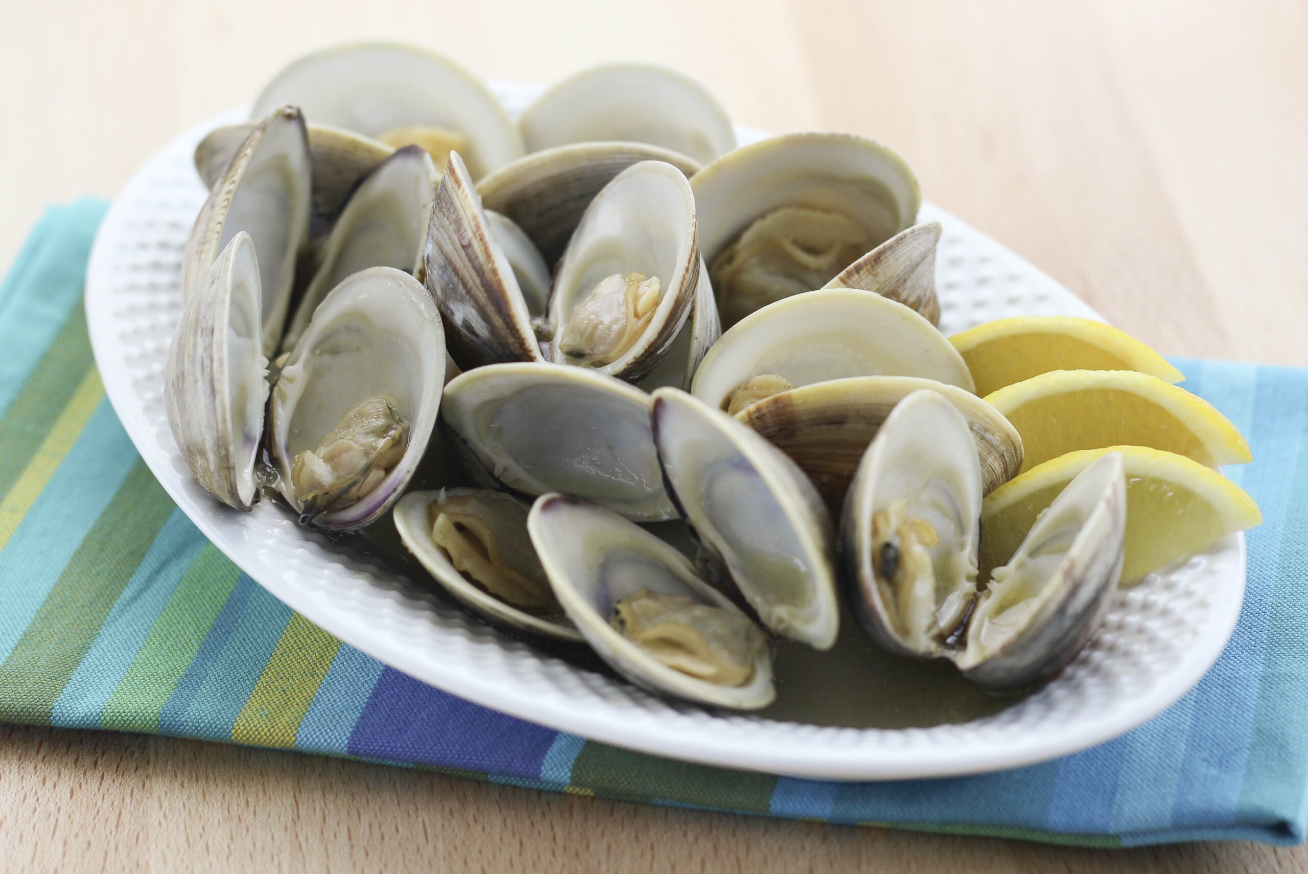 Steamed clams.