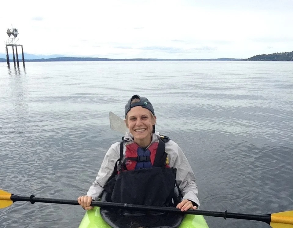Annie Grant kayaking