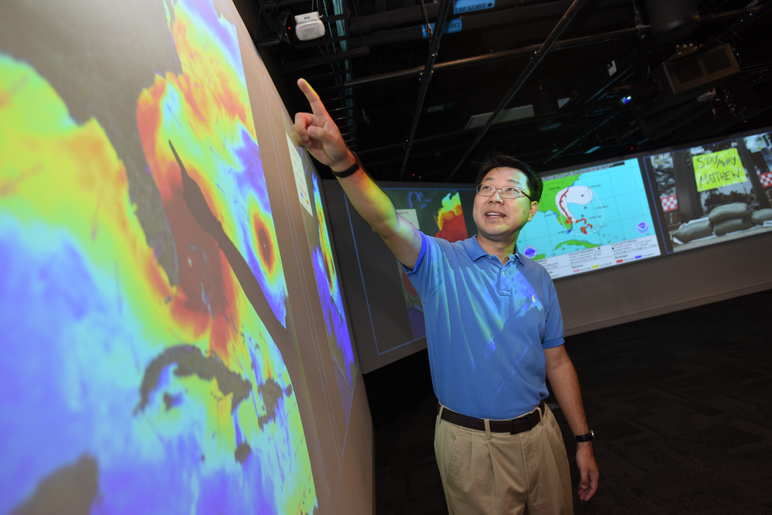 Dr. Ruoying He directs the Ocean Observing and Modeling Group at NC State.