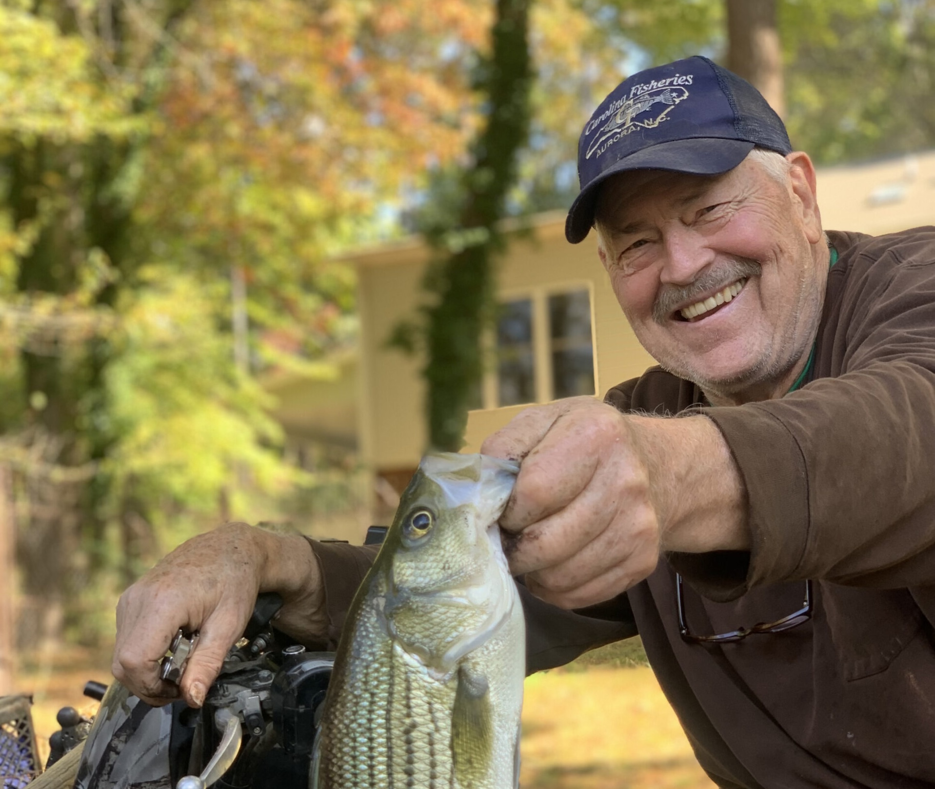 image: Ron Hodson with his catch.