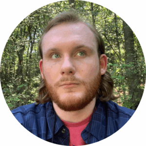 Image: Selfie of Mason Hale in a forest
